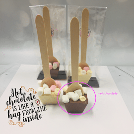Hot chocolate spoon - marshmellow